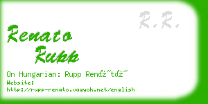 renato rupp business card